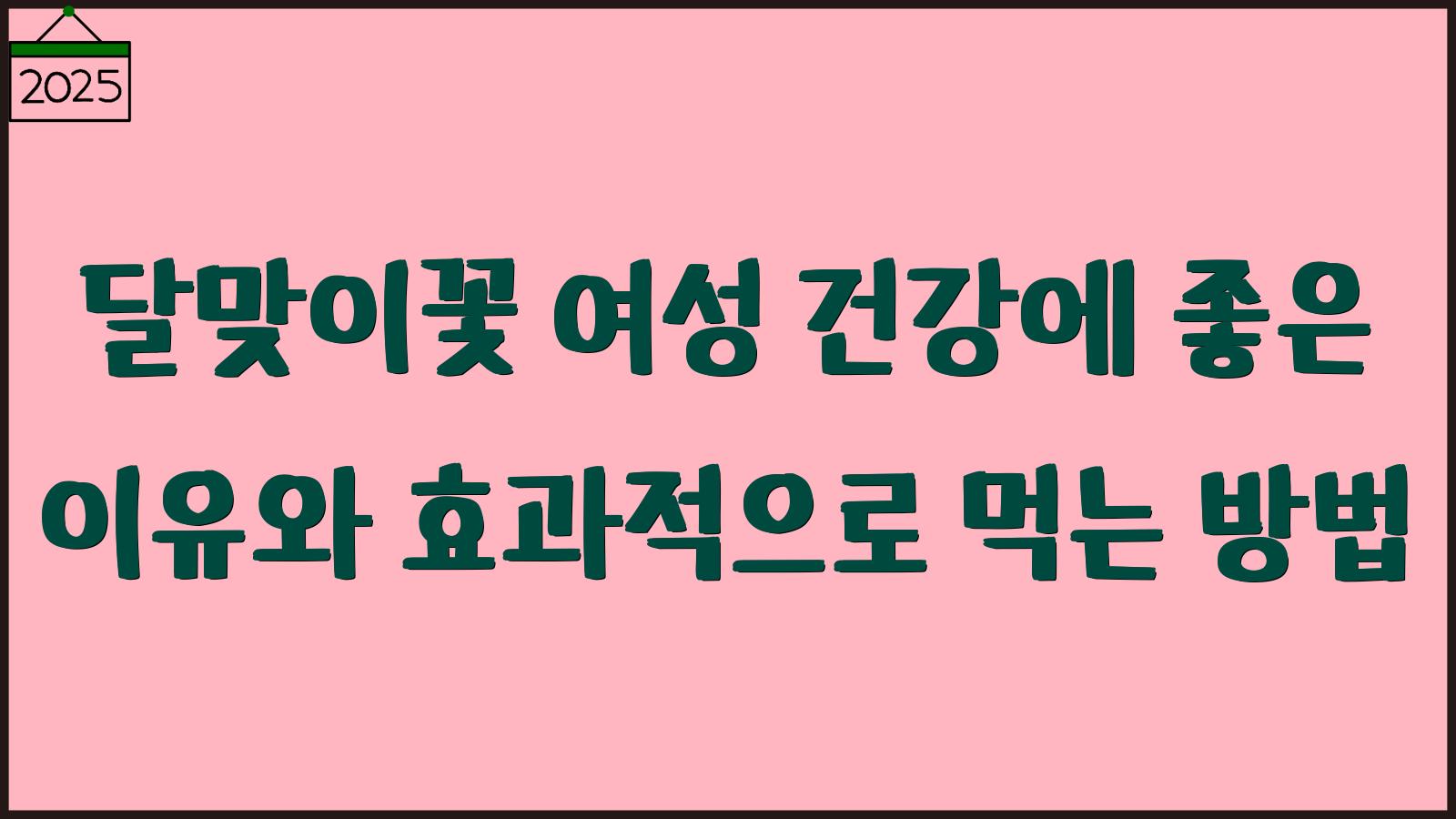 달맞이꽃 효능